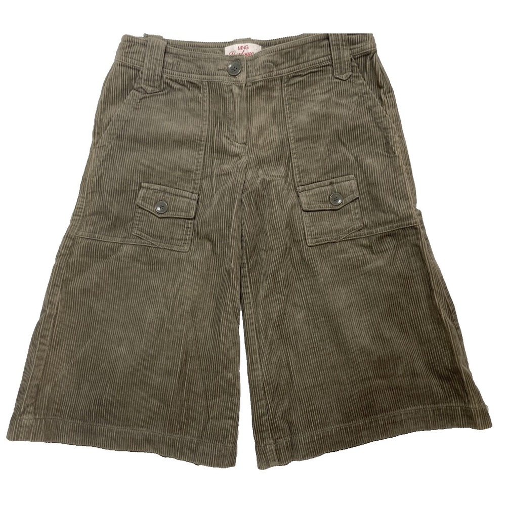 Mango wide leg gaucho’s corduroy Shorts Bermuda wide leg Women US 4 MNG